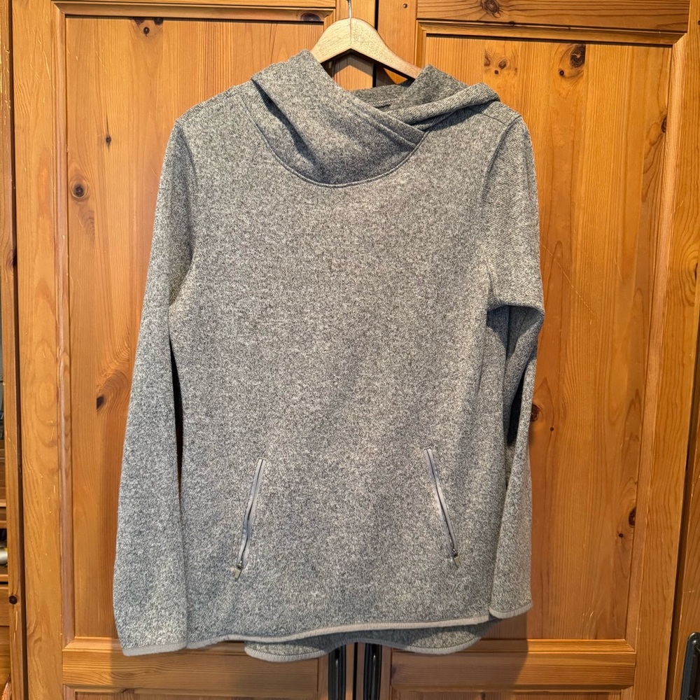 Old Navy Gray Sweater Knit Fleece Women's Hoodie Size M